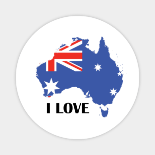 I Love Australia Magnet